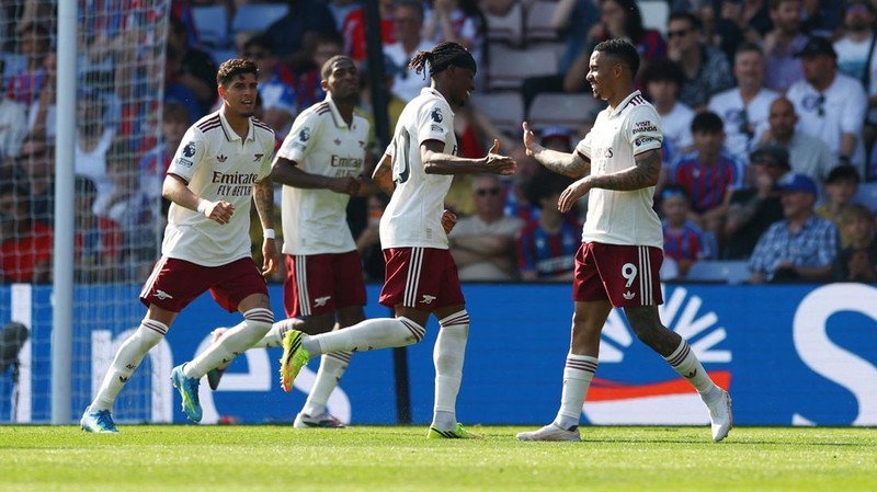 Arsenal menuntaskan laga terakhir Premier League dengan manis. Meriam London mengalahkan Crystal Palece 2-1.
Crystal Palace vs Arsenal berlangsung di Selhurst Park, Minggu (24/5/2026) malam WIB. (Action Images via Reuters/Matthew Childs)