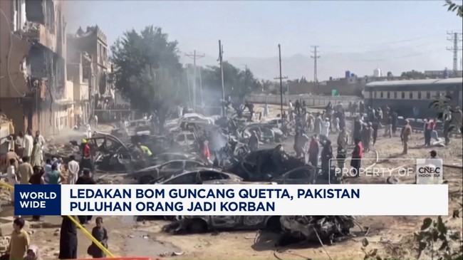 Video: Ledakan Bom Guncang Quetta, Pakistan, Puluhan Orang Jadi Korban
