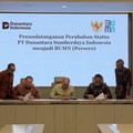 Penandatanganan Perubahan Status PT Danantara Sumberdaya Indonesia menjadi BUMN (Persero), Senin (25/5/2026). (Tangkapan layar instagram)