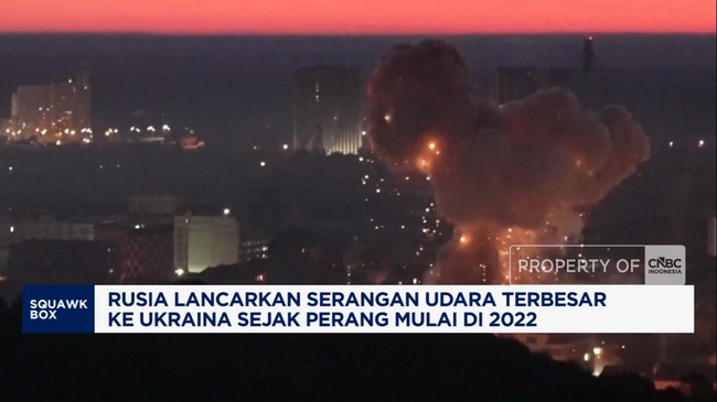Video: Rusia Lancarkan Serangan Udara Terbesar ke Ukraina