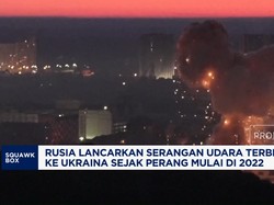 Rusia Lancarkan Serangan Udara Terbesar ke Ukraina