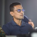 Tenaga Ahli Utama Badan Komunikasi Pemerintah (Bakom RI), Fithra Faisal Hastiadi saat menyampaikan pemaparan dalam Coffee Morning bertajuk Redefining Trade Rules : Fair Tariffs for Long-Term Sustainable Partnerships di Jakarta, Selasa (26/5/2026). (C
