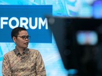 Deputi Bidang Pengawasaan Obat Trasional Suplemen Kesehatan, dan Kosmetik Mohamad Kashuri BPOM RI, Jakarta, Selasa, 26/5. (CNBC Indonesia/Muhammad Sabki)