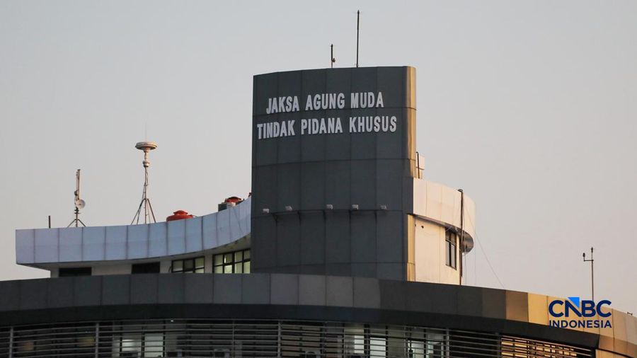 Gedung Jampidsus Kejagung. (CNBC Indonesia/Faisal Rahman)