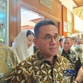 Menteri Perdagangan (Mendag) Budi Santoso saat ditemui di Kompleks Parlemen, Jakarta, Selasa (26/5/2026). (CNBC Indonesia/Martyasari Rizky)