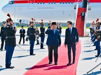 Presiden Prabowo Subianto tiba di Bandara Orly, Paris, Republik Prancis, Selasa (26/5/2026). (Dok. BPMI Sekretariat Presiden)