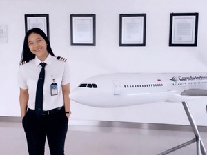 Capt Tania Widjaya, Pilot Perempuan Muda di Balik Penerbangan Presiden RI