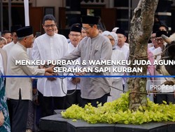 Menkeu Purbaya & Wamenkeu Juda Agung Serahkan Sapi Kurban