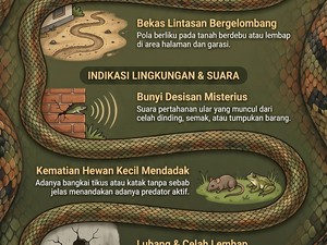 Infografis: Tanda-tanda Keberadaan Ular di Dalam Rumah
