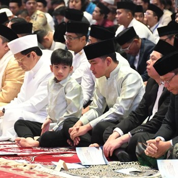 Wapres Gibran Sebut Hidup Berbuah usai Salat Iduladha di Istiqlal