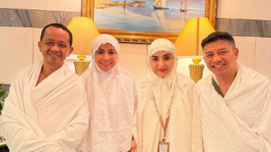 Anang Hermansyah dan Ashanty saat menjalani ibadah haji. (Instagram/Ashanty_ash)