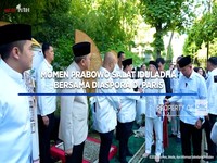 Momen Prabowo Salat Iduladha Bersama Diaspora di Paris
