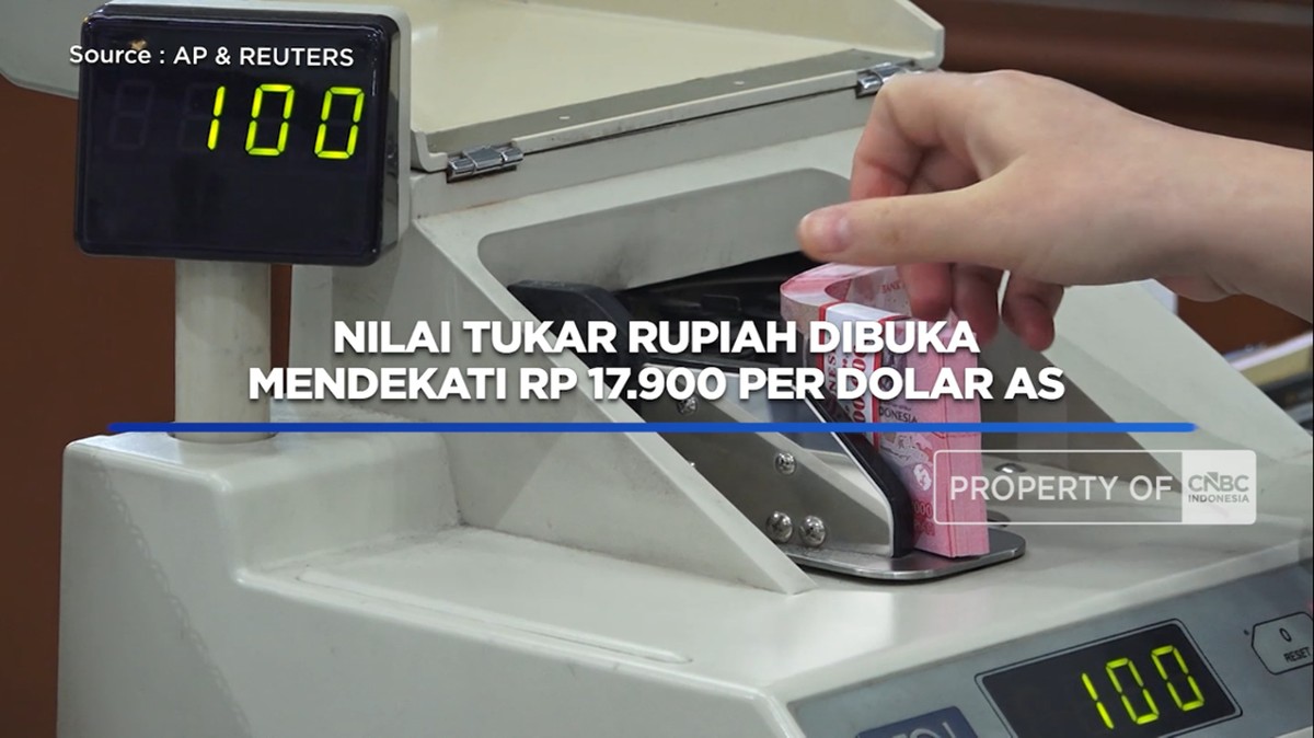 Video: Nilai Tukar Rupiah Dibuka Mendekati Rp 17.900 Per Dolar AS
