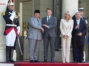 Bertemu Macron, Prabowo Bicara Stabilitas Timteng dan Kemerdekaan Palestina