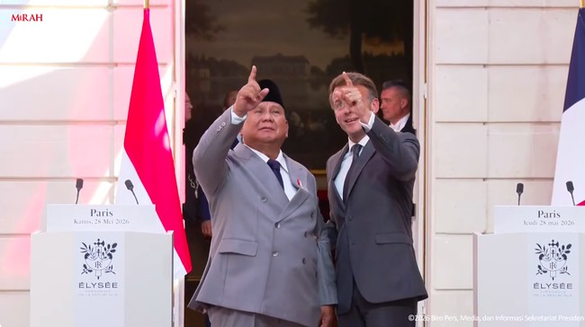 Solid! Prabowo dan Macron Dukung Kemerdekaan Bangsa Palestina