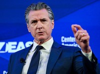 FILE PHOTO: California Governor Gavin Newsom gives remarks at the Center for American Progress Ideas Conference at the Mayflower Hotel in Washington, D.C., U.S., May 19, 2026. REUTERS/Annabelle Gordon//File Photo