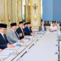 Bilateral dengan Presiden Macron di Istana Élysée, Paris. (Biro Pers Sekretariat Presiden RI/Laily Rachev)