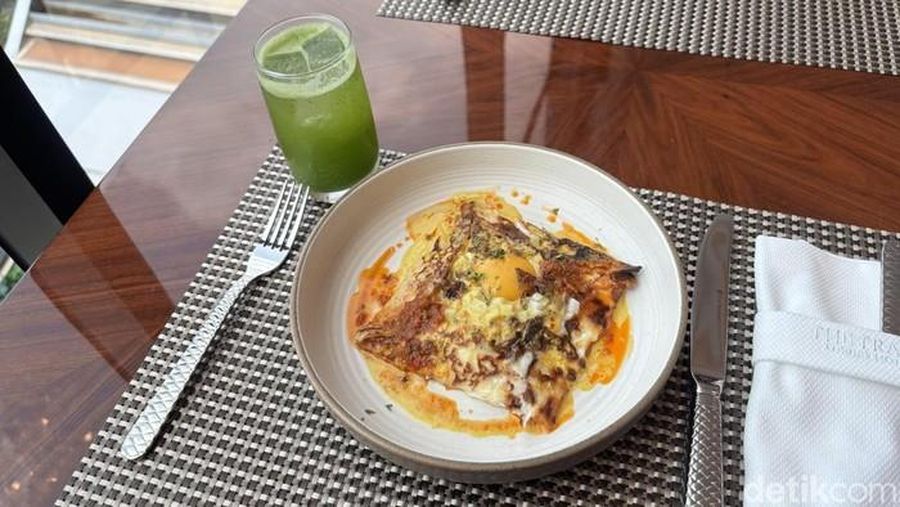 Foto: Galette Egg Cakalang. (Dokumentasi detikcom/Aprilia Devi)