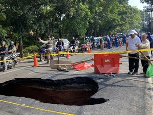 Bina Marga Ungkap Kronologi Jalan Lenteng Agung Jaksel Amblas
