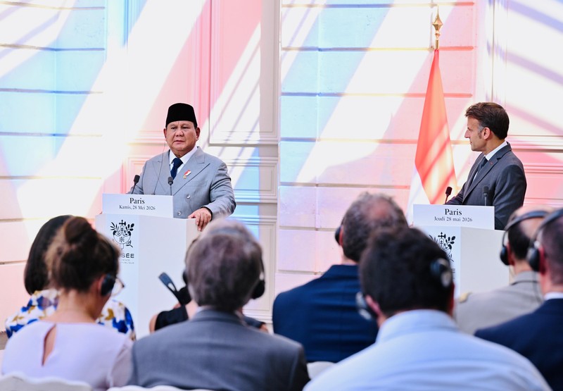 Presiden Prabowo dorong penguatan kemitraan Indonesia-Prancis di tengah ketidakpastian global dan konflik dunia. (Biro Pers Sekretariat Presiden RI/Laily Rachev)