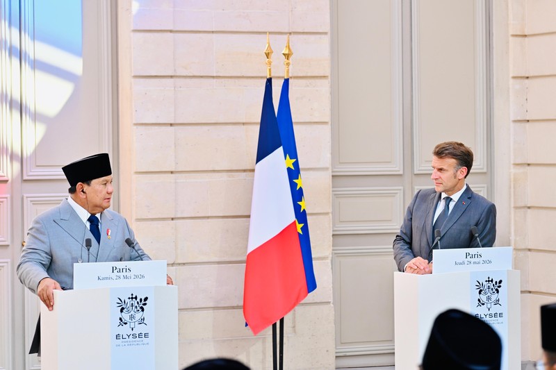 Presiden Prabowo dorong penguatan kemitraan Indonesia-Prancis di tengah ketidakpastian global dan konflik dunia. (Biro Pers Sekretariat Presiden RI/Laily Rachev)