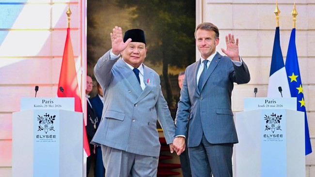 Pidato Macron di Depan Prabowo: Jet Tempur Rafale hingga Sapi Perah