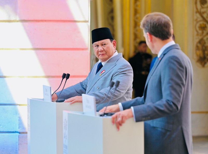 Presiden Prabowo dorong penguatan kemitraan Indonesia-Prancis di tengah ketidakpastian global dan konflik dunia. (Biro Pers Sekretariat Presiden RI/Laily Rachev)
