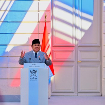 Presiden Prabowo dorong penguatan kemitraan Indonesia-Prancis di tengah ketidakpastian global dan konflik dunia. (Biro Pers Sekretariat Presiden RI/Laily Rachev)