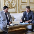 Presiden menghadiri Forum CEO Indonesia–Prancis bersama Presiden Prancis Emmanuel Macron. (Instagram/PresidenRepublikIndonesia)