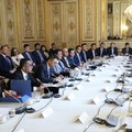 Presiden menghadiri Forum CEO Indonesia–Prancis bersama Presiden Prancis Emmanuel Macron. (Instagram/PresidenRepublikIndonesia)