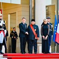 Foto: Presiden Republik Indonesia Prabowo Subianto bersiap menghadiri jamuan santap malam kenegaraan di Salle des Fêtes, Istana Élysée, Paris. (Biro Pers, Media, dan Informasi Sekretariat Presiden RI/Laily Rachev)