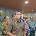 Wakil Menteri Pertanian (Wamentan) Sudaryono saat konferensi pers di kantornya, Jakarta, Jumat (29/5/2026). (CNBC Indonesia/Martyasari Rizky)