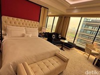Foto: Kamar The Trans Luxury Hotel Surabaya. (Dokumentasi detikcom/Aprilia Devi)Kamar The Trans Luxury Hotel Surabaya