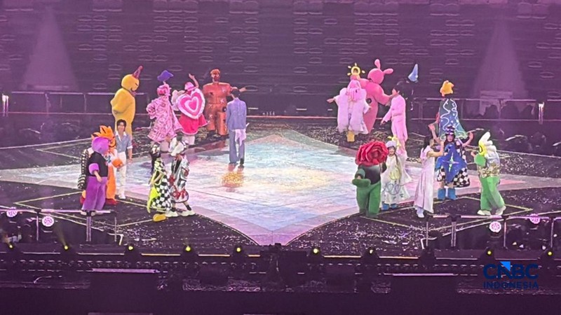 Konser F✦FOREVER sukses menghibur penggemar saat digelar di hari kedua, Jumat (29/5/2026) malam. (CNBC Indonesia/Sefti Oktarianisa)