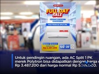 Serbu! AC 1PK Diskon Besar di Transmart