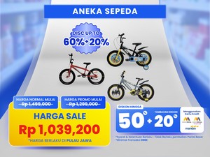 Sepeda Mulai Rp 1 Jutaan Cuma di Transmart Full Day Sale