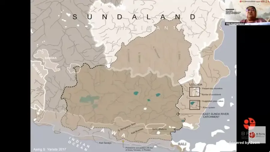 Badan Riset dan Inovasi Nasional (BRIN) mengungkap kemungkinan besar jaringan sungai purba di kawasan Paparan Sunda menjadi jalur mobilitas utama manusia modern awal ketika bermigrasi di Asia Tenggara pada masa prasejarah. (Dok. BRIN)