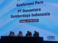 Konferensi Pers kesiapan operasional PT Danantara Sumberdaya Indonesia di Wisma Danantara, Jakarta, Minggu (31/5/2026). (CNBC Indonesia/Verda Nano Setiawan)