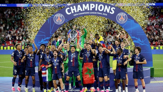 Detik-Detik PSG Juara Liga Champions, Kalahkan Arsenal di Adu Penalti