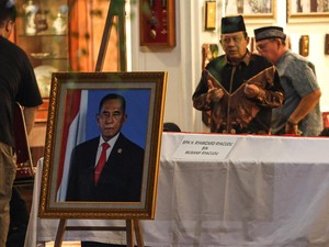 Video Jenazah Ryamizard Ryacudu Tiba di Kementerian Pertahanan