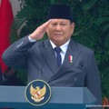 Presiden Prabowo Subianto saat memimpin Upacara Peringatan Hari Lahir Pancasila, Gedung Pancasila, Jakarta, Senin (1/6/2026). (Tangkapan Layar Youtube/Sekretariat Presiden)