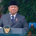 Presiden Prabowo Subianto saat memimpin Upacara Peringatan Hari Lahir Pancasila, Gedung Pancasila, Jakarta, Senin (1/6/2026). (Tangkapan Layar Youtube/Sekretariat Presiden)