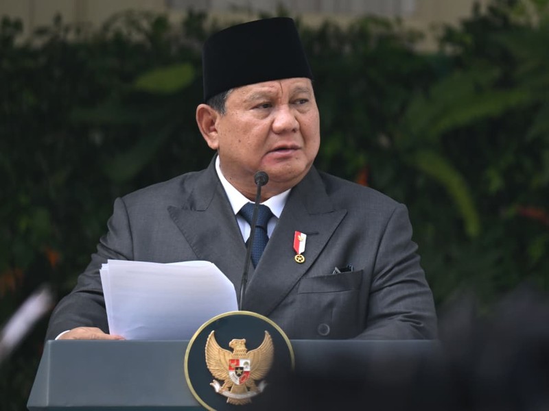 Presiden Prabowo Subianto saat memimpin Upacara Peringatan Hari Lahir Pancasila, Gedung Pancasila, Jakarta, Senin (1/6/2026). (Dok. BPMI Sekretariat Presiden/Kris)