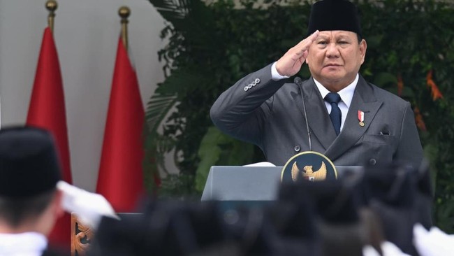 Prabowo Pimpin Upacara Hari Lahir Pancasila, Bahas Kekayaan-Ekonomi RI