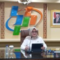 Deputi Bidang Metodologi dan Informasi Statistik BPS Pudji Ismartini saat konferensi pers di Kantor Pusat BPS, Jakarta, Selasa (2/6/2026). (CNBC Indonesia/Robertus Andrianto)