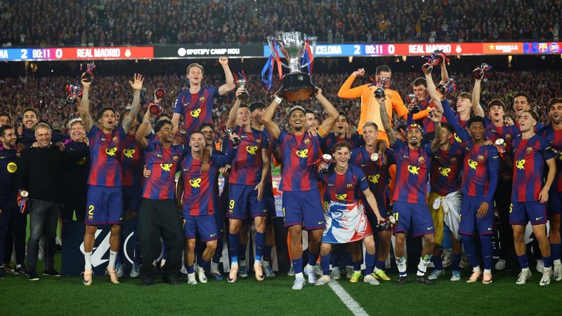 Klub sepak bola Barcelona di Camp Nou, Spanyol. (REUTERS/Albert Gea)
