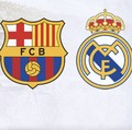 Logo Barcelona, Real Madrid dan MU. (Istimewa)