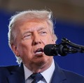 Presiden AS Donald Trump menyampaikan pidato di Rockland Community College di Suffern, New York, AS, 22 Mei 2026. (REUTERS/Kylie Cooper)