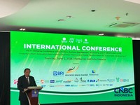 Presiden RI ke-6, Susilo Bambang Yudhoyono (SBY) menyampaikan keynote speech di The 4th Perbanas International Conference on Economics, Business, Management, Accounting and IT (PROFICIENT 2026), di Perbanas Institute Jakarta, Selasa (2/6/2026). (CNBC