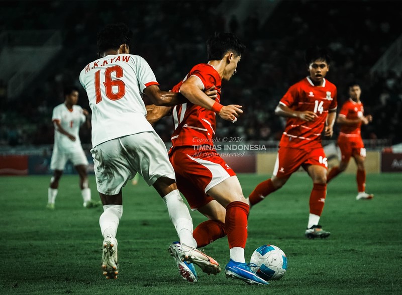 Timnas Indonesia U-19 menang 3-0 dari Myanmar dalam laga pertama Garuda Muda di Piala AFF U-19 2026 dalam pertandingan di Stadion Utama Sumatera Selatan, Deli Serdang, Senin (1/6/2026) malam. (Dok. PSSI)